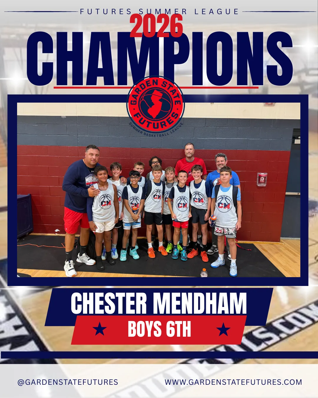 2026 Champions — Chester Mendham, Boys 6th Grade