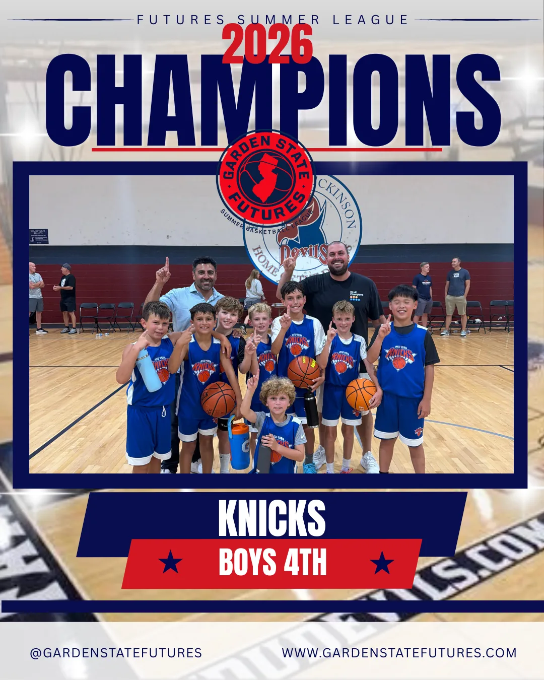 2026 Champions — Knicks, Boys 4th Grade
